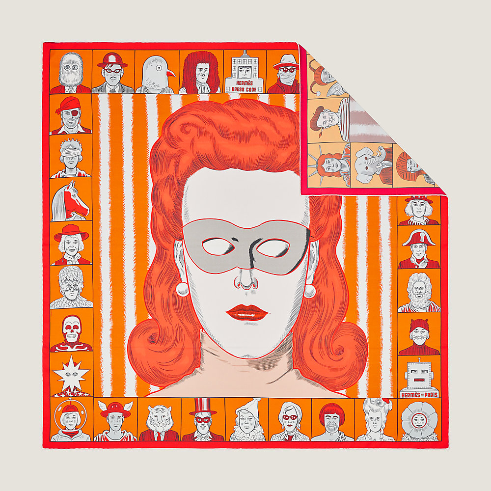 Carré 90 double face Hermès Dress Code Hermès France